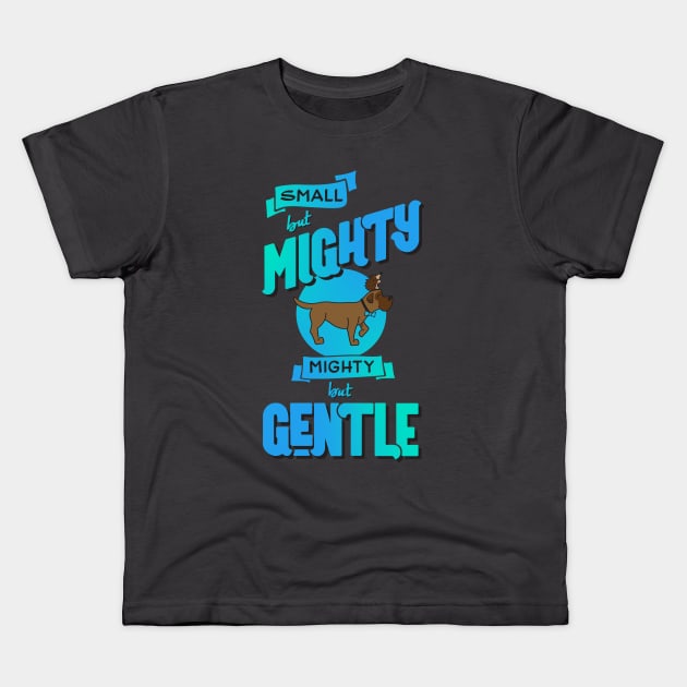 Mighty Gentle Mastiff & Hedgehog Kids Kids T-Shirt by est. 1986 shop
